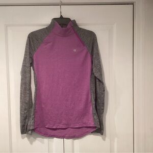 Champion Women's Long Sleeve Top in Pink and Gray